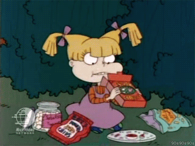 Angelica Pickles eating