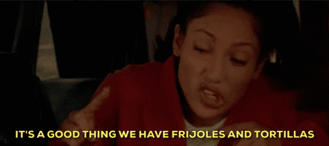 Jennifer Lopez hablando de los frijoles y las tortillas