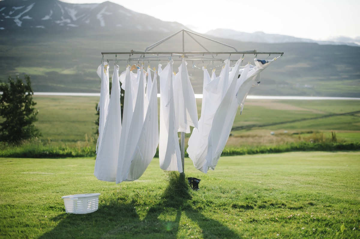 Ropa secándose al aire libre